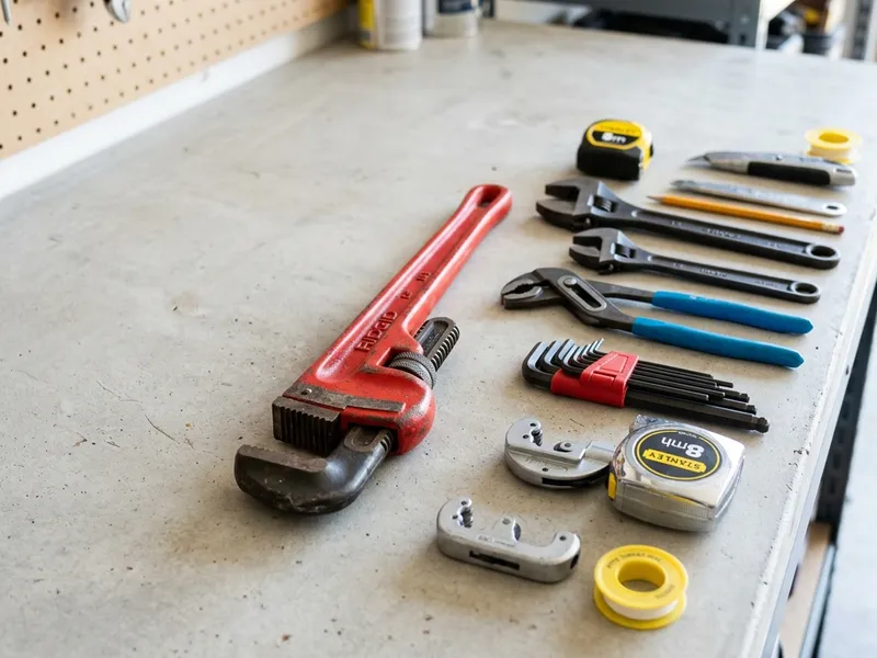 Professional plumbers in Oak Ridge North, TX equipped with top-tier tools for residential and commercial plumbing services.